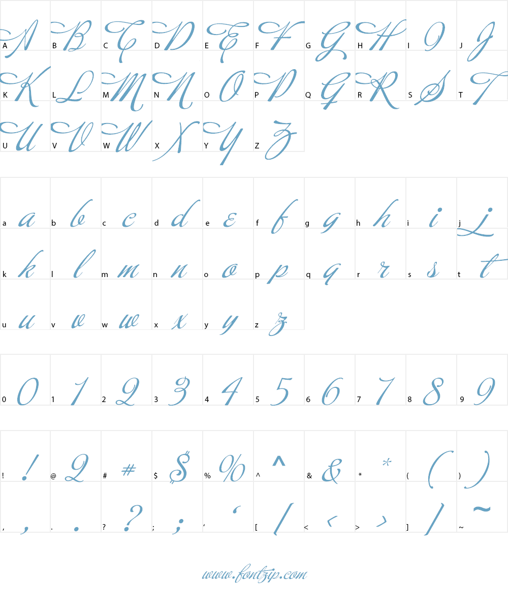 VNI-Thufap3 Font Character